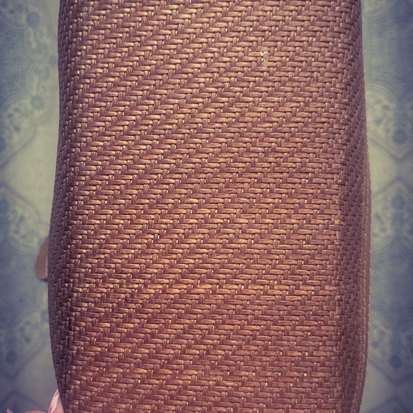 RARE Patricia Nash Giulietta Tan Leather Tote Woven Satchel. Made In ITALY - Picture 12 of 16